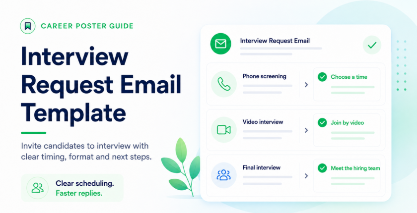 Interview request email template for employers