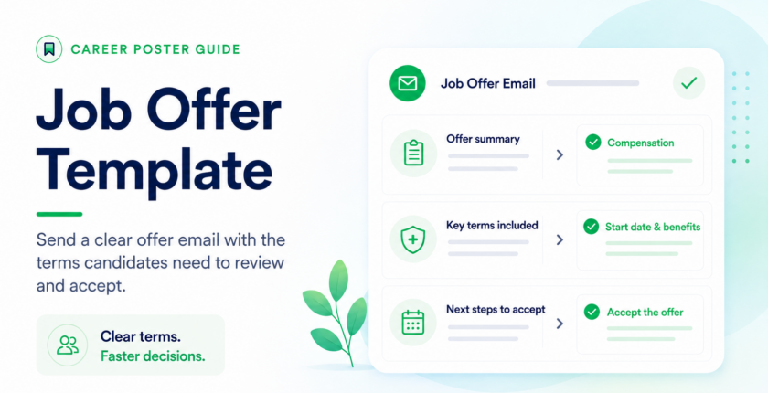 Job offer template for employers