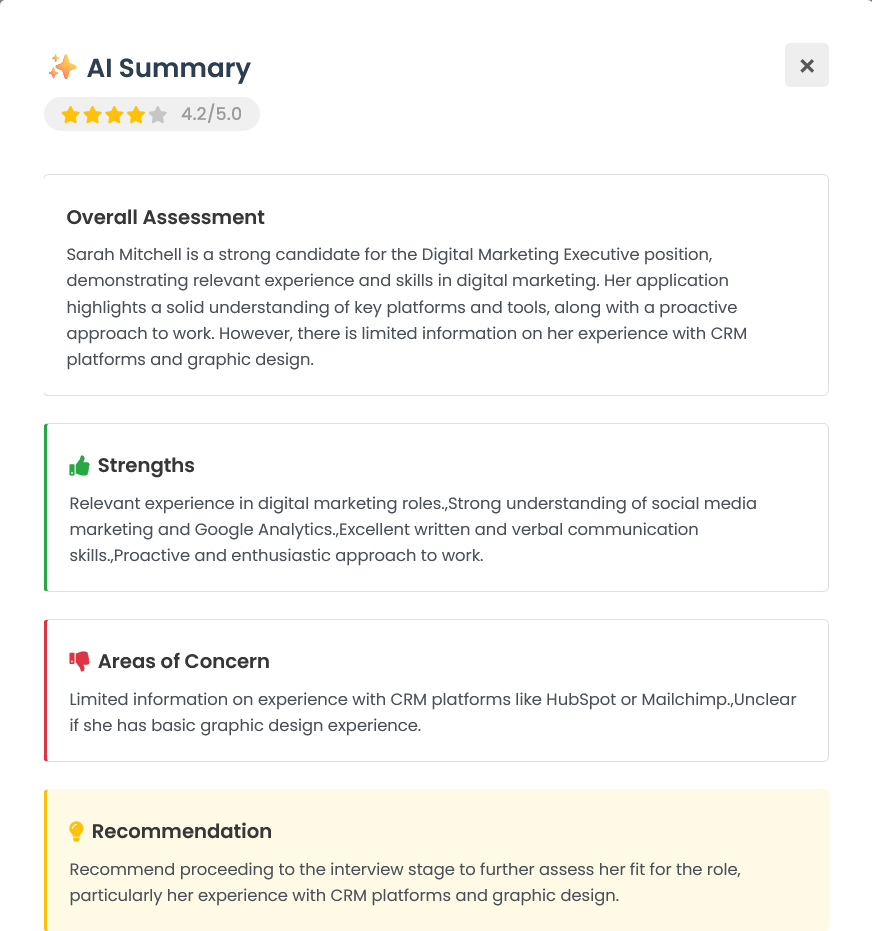 AI Candidate Review