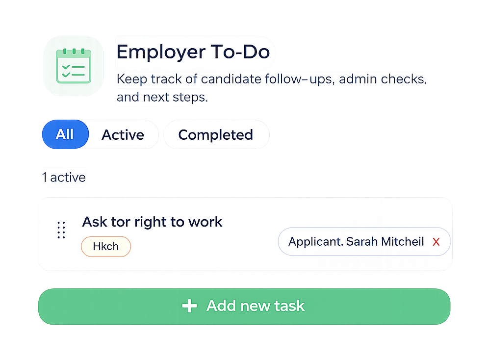 Employer to-do list