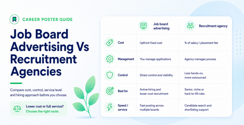 Job board advertising vs recruitment agencies comparison
