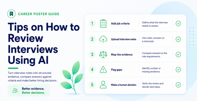Tips on how to review interviews using AI