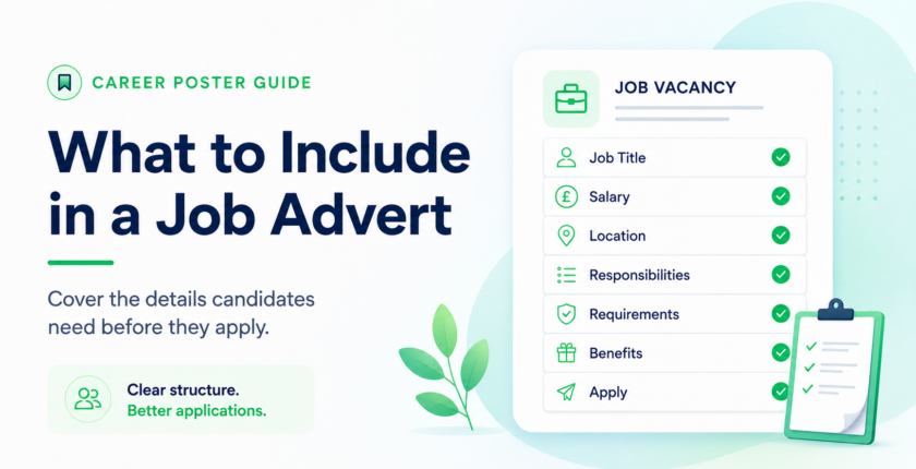 What to include in a job advert – employer guide