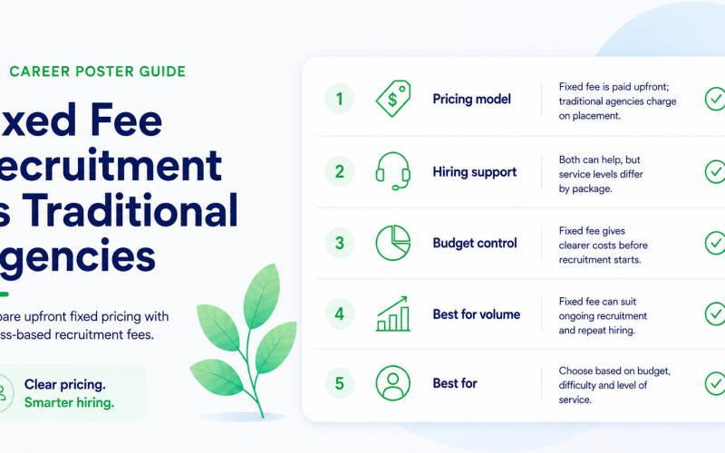 Fixed fee recruitment vs traditional agencies comparison