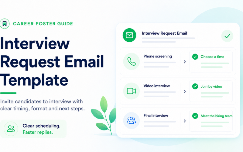 Interview request email template for employers