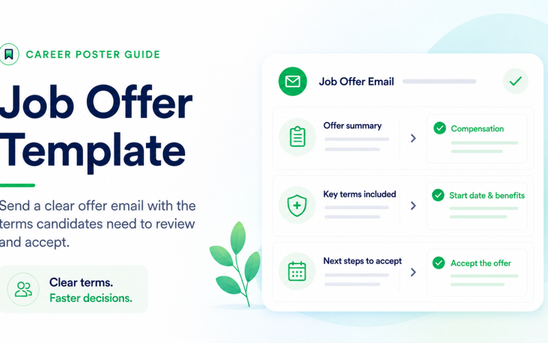 Job offer template for employers