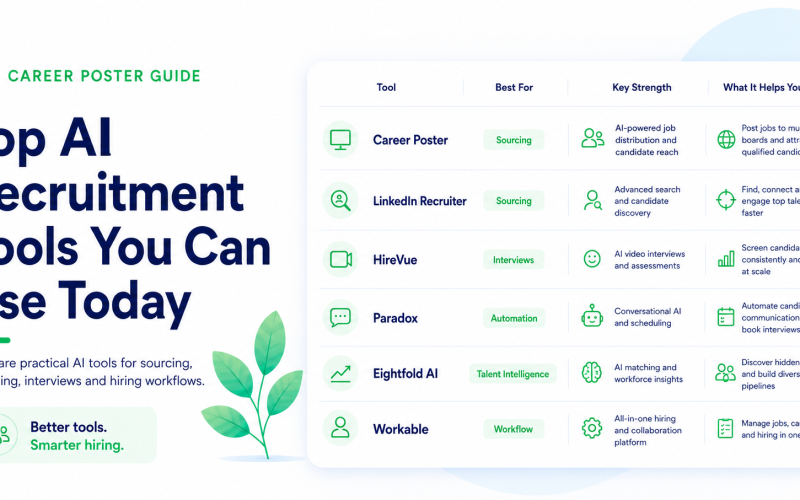 Top AI recruitment tools for employers